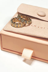 18k Gold Plated Mix Shape Ring Set