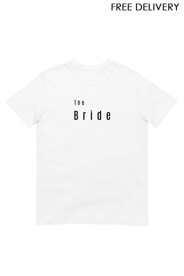 SASSY GIRL Women's White Bridal The Bride T-Shirt