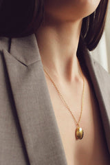 18k Gold Locket Necklace HAUS OF DECK