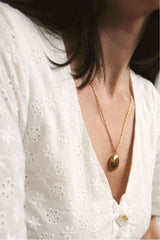 18k Gold Locket Necklace HAUS OF DECK