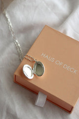 Sterling Silver Plated Locket Necklace