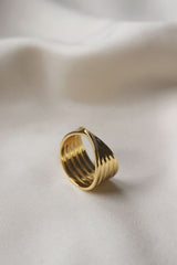 18k Gold Plated Twist Ring