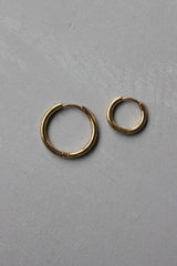 Gold Huggie Hoop Earrings Set HAUS OF DECK