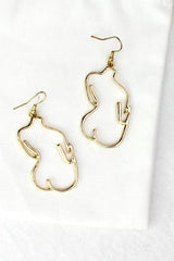 Gold Peachy Bum Earrings HAUS OF DECK