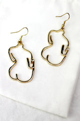 Gold Peachy Bum Earrings HAUS OF DECK