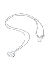 Sterling Silver Circle Pendant Necklace HAUS OF DECK