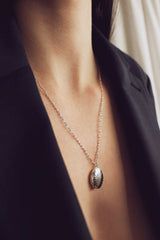 Sterling Silver Locket Necklace HAUS OF DECK