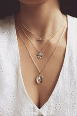 Sterling Silver Triple Set of Layering Pendant Necklaces HAUS OF DECK