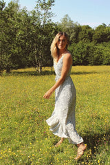 White Leopard Print High Low Dress HAUS OF DECK