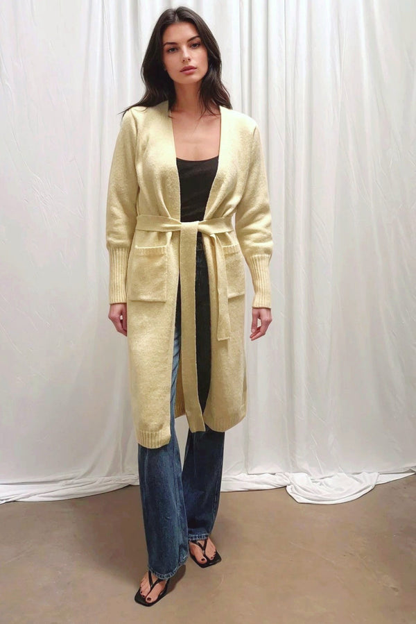 Midi Cardigan in Butter