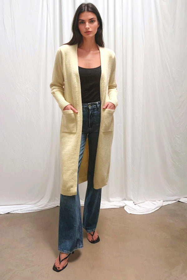 Midi Cardigan in Butter