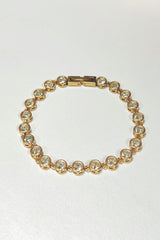 18k Gold Plated Diamante Bracelet
