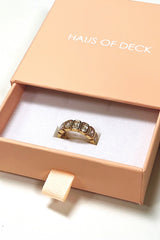 18k Gold Plated Mix Shape Ring Set