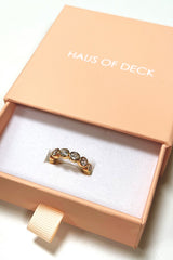 18k Gold Plated Mix Shape Ring Set