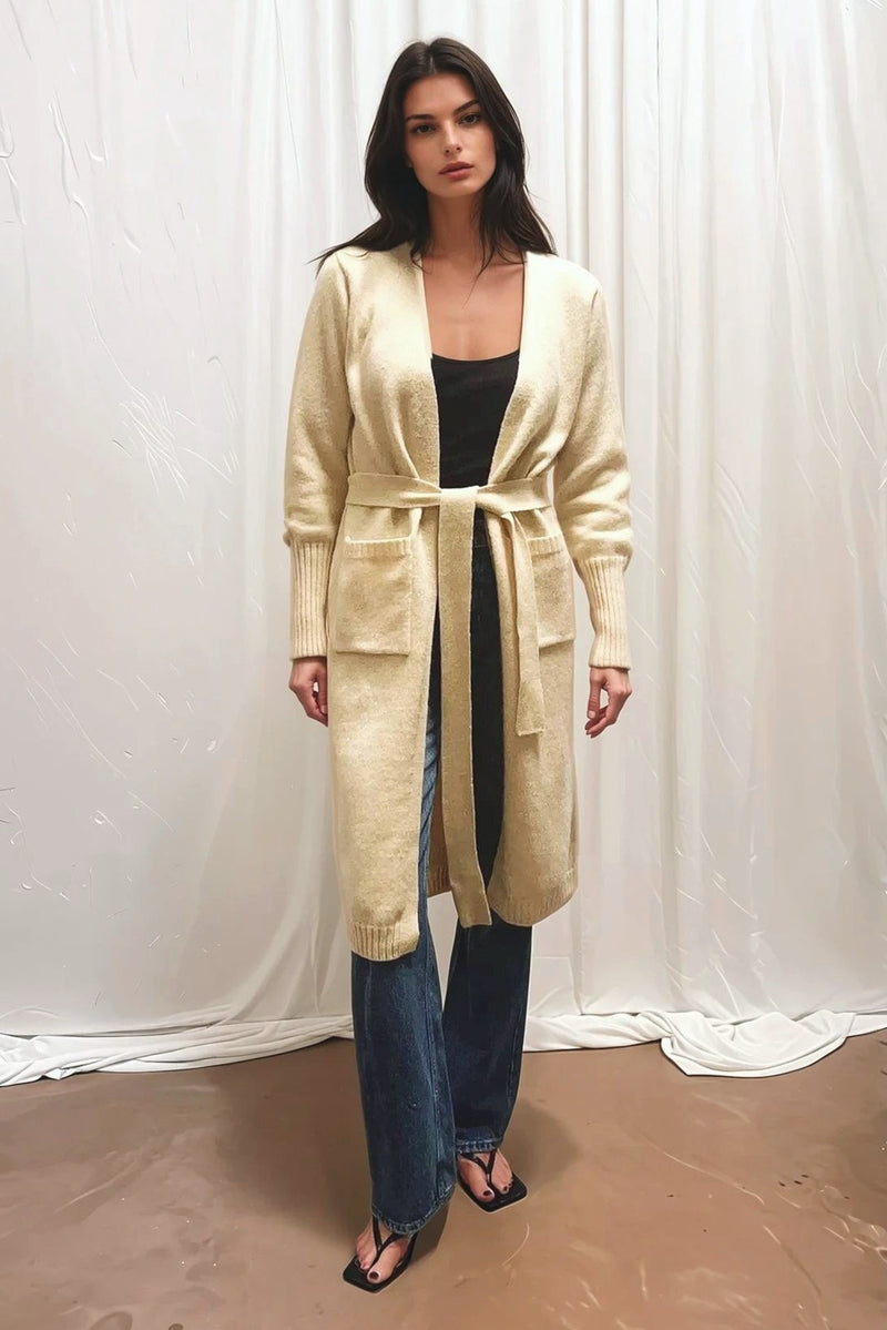 Midi Cardigan in Butter