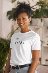 SASSY GIRL Women's White Bridal The Bride T-Shirt