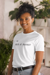 SASSY GIRL Women's White Bridal The Maid of Honour T-Shirt