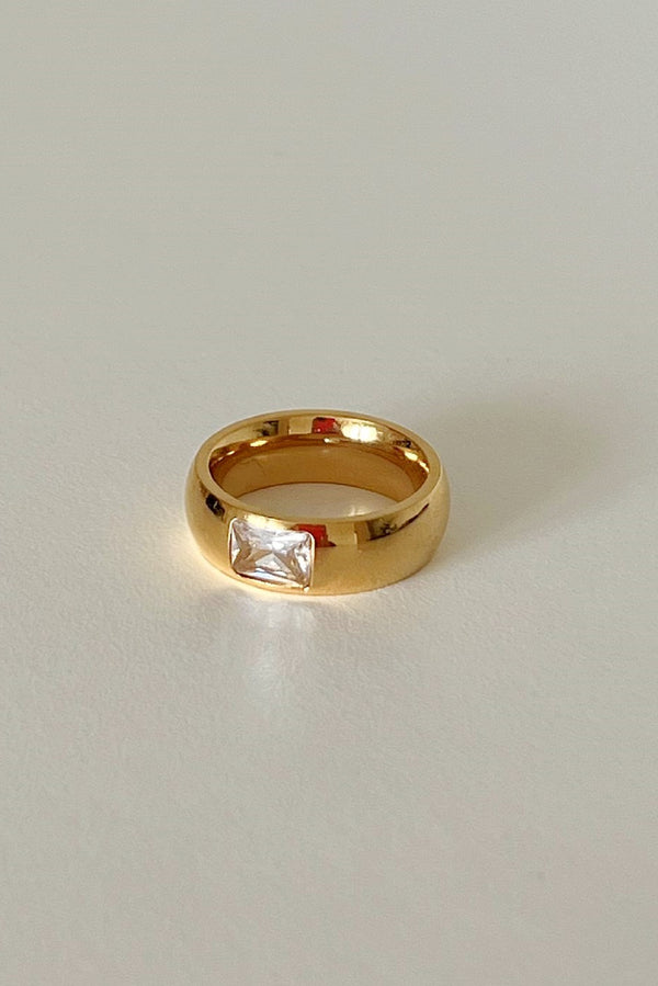 18k Gold Plated Chunky Band Ring