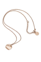 18k Rose Gold Circle Pendant Necklace HAUS OF DECK 