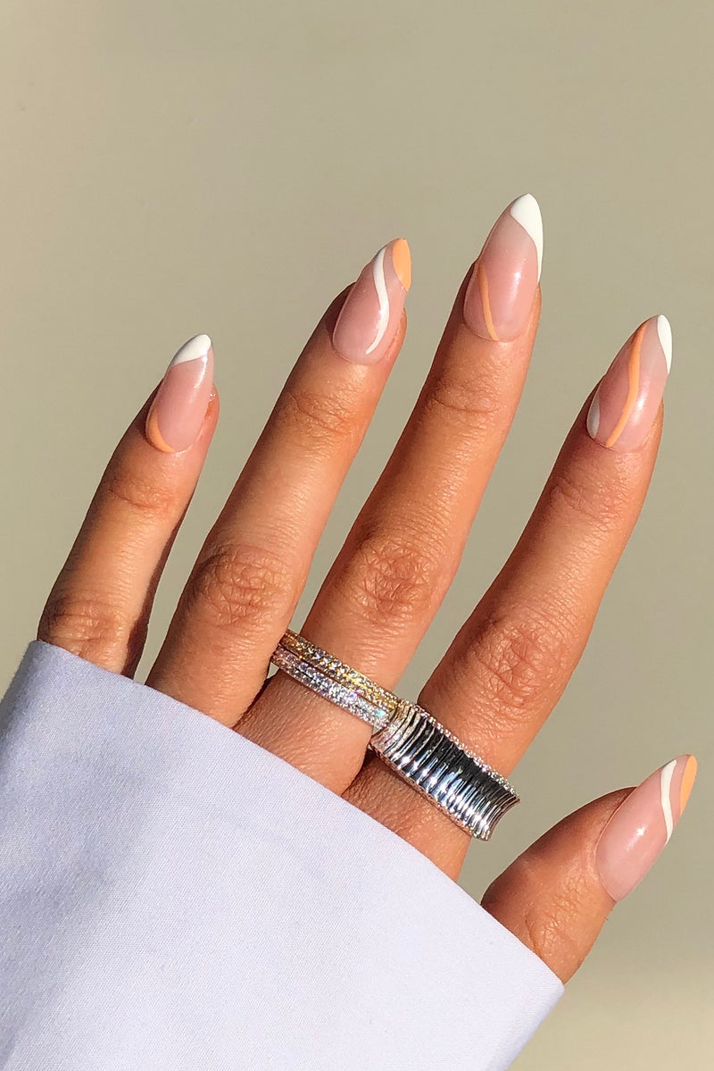 Ribbed & Cubic Zirconia Ring Stack Set