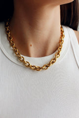 18k Gold Plated Chunky Chain Necklace