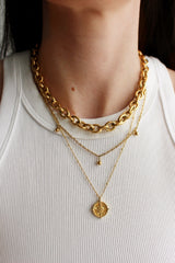 18k Gold Plated Chunky Triple Layering Set