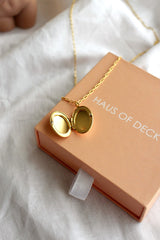 18k Gold Plated Locket Necklace