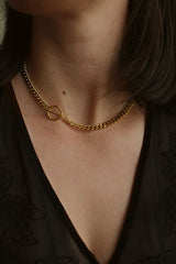 18k Gold Plated T-Bar Toggle Chain