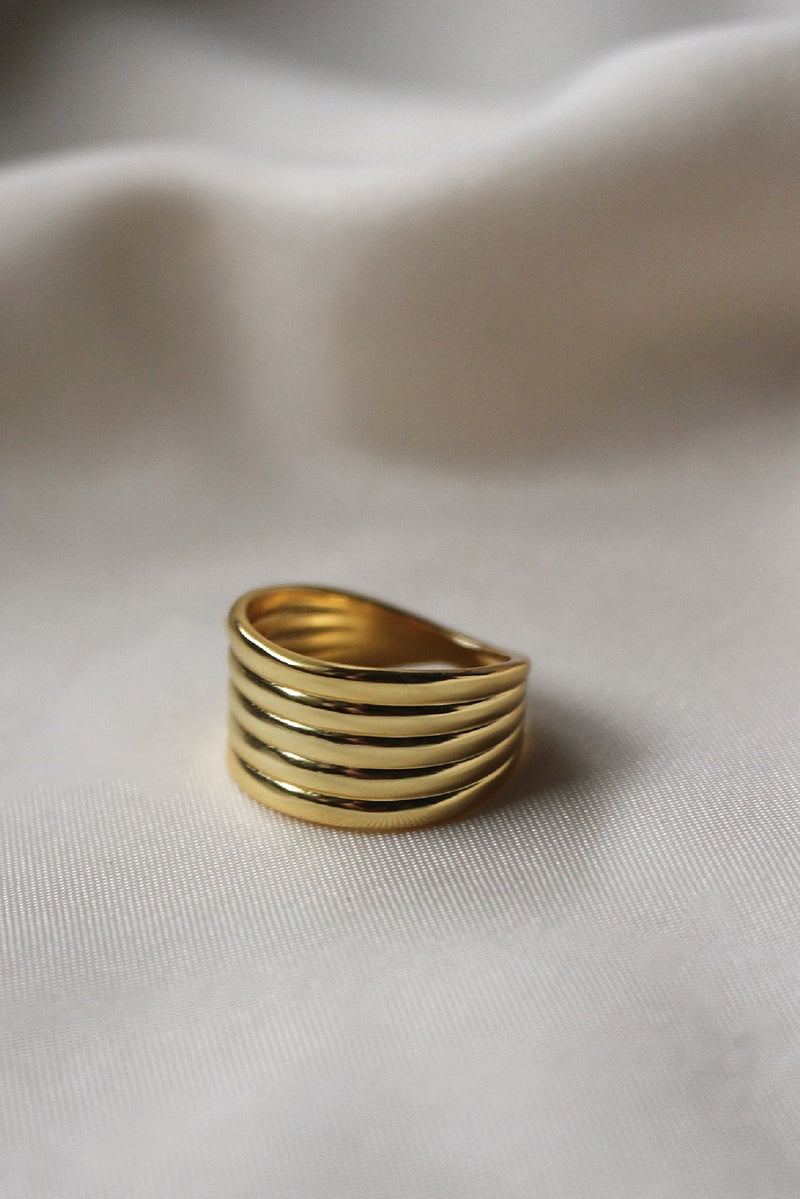 18k Gold Plated Twist Ring