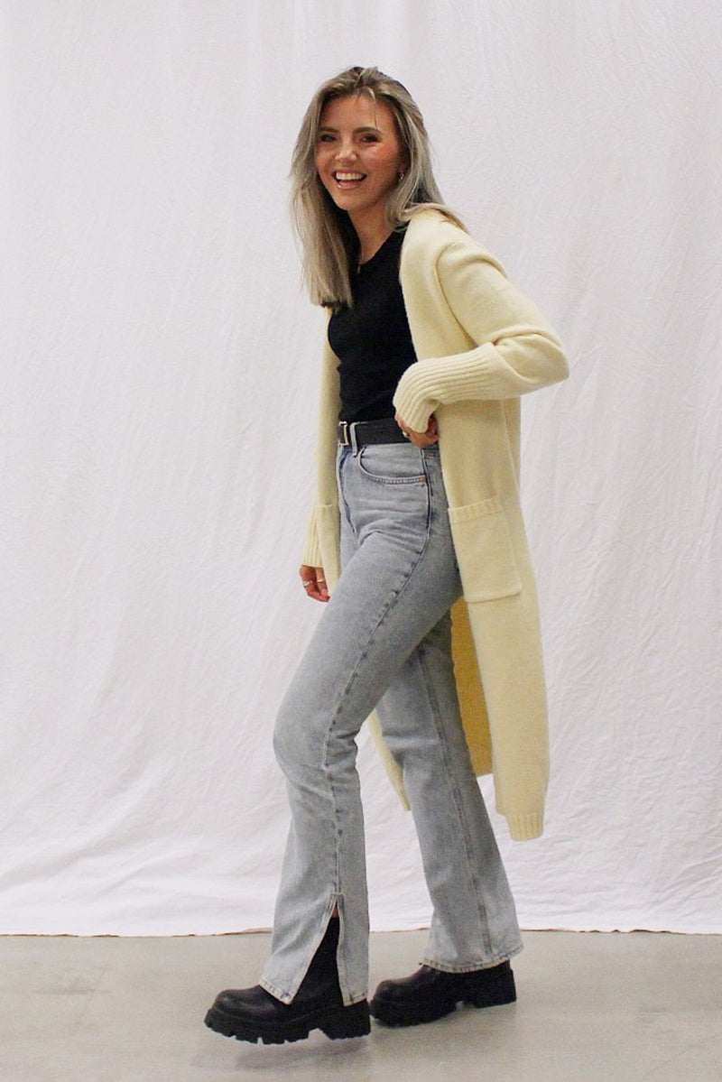 Midi Cardigan in Butter