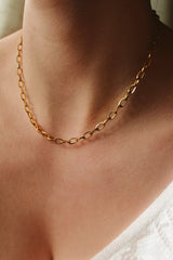 18k Gold Plated Paperclip Link Chain