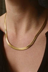 18k Gold Plated Herringbone Chain