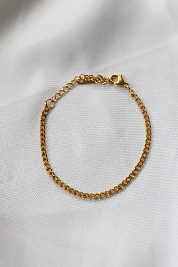 18k Gold Plated Cuban Chain Bracelet