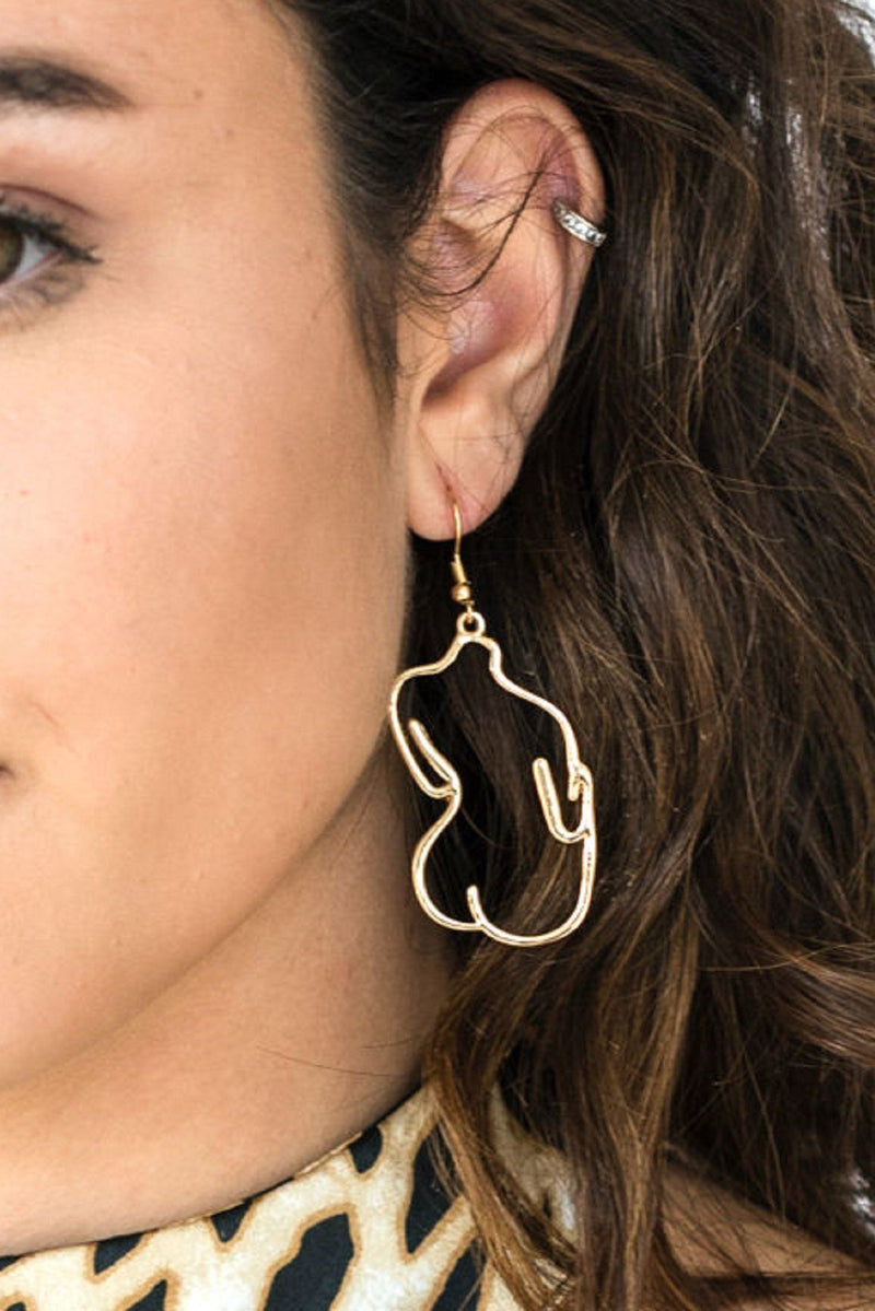 Gold Peachy Bum Earrings HAUS OF DECK 