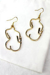 Gold Peachy Bum Earrings HAUS OF DECK 