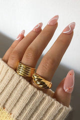 18k Gold Plated Baguette Dome Ring