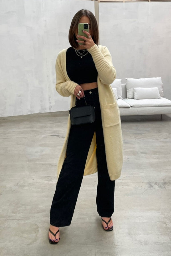 Midi Cardigan in Butter